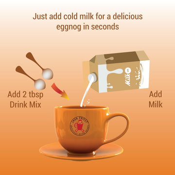 Instant Eggnog Drink Mix, 8 Oz Bag (4 Pack)