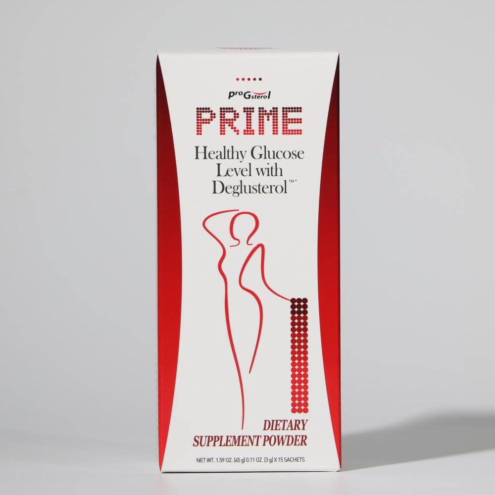ProGsterol Prime - Blood Sugar Support & Metabolic Wellness dietary product with Deglusterol - 15 Stick Packs (0.11 oz / 3 g Each)