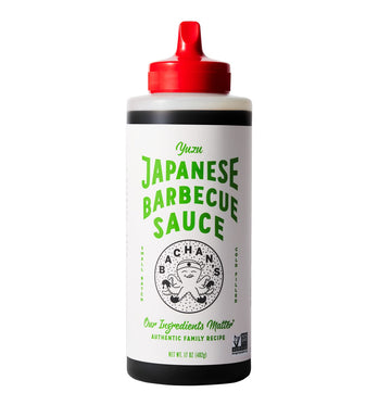 Bachans - The Original Japanese Barbecue Sauce - Yuzu, 17 Ounces Small Batch, Non gMO, No Preservatives, Vegan and BPA free cond