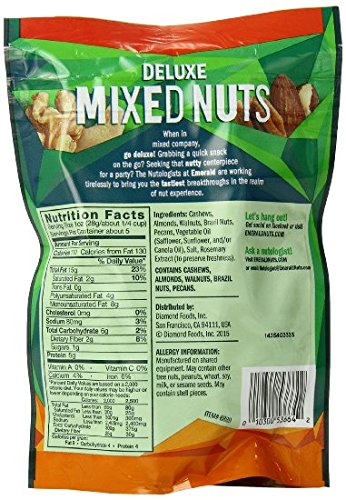 Emerald Deluxe Mix Nuts 5 Ounce (Pack Of 4)