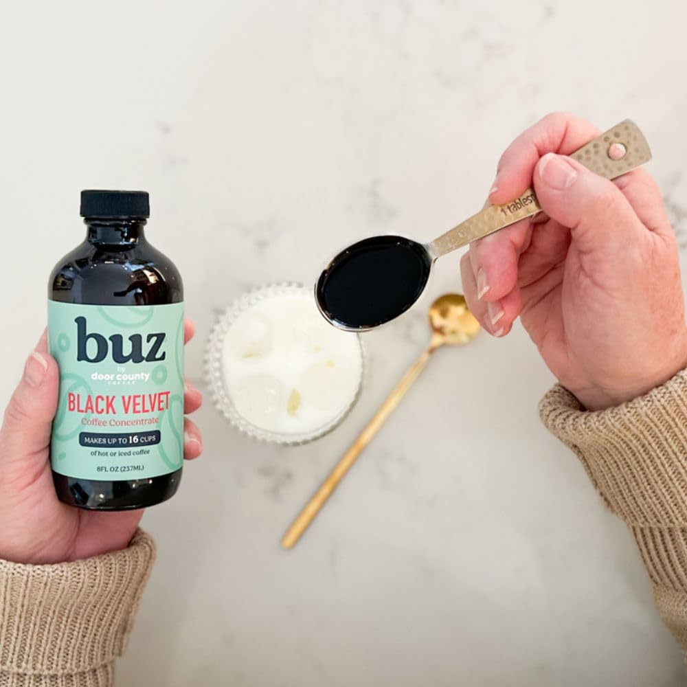 Buz Black Velvet Coffee Concentrate, 8Oz Bottle