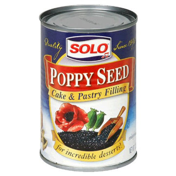 Solo Filling, Poppy Seed, 12.5 Ounce (Pack Of 12)