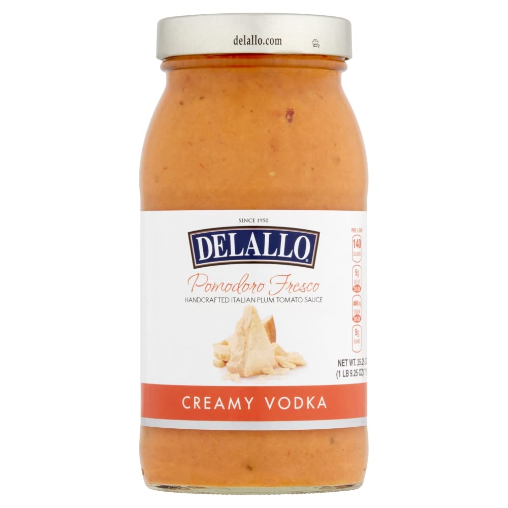 Delallo Pomodoro Fresco Creamy Flavor Blend Sauce 25.25Oz Jar