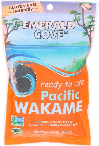 Emerald Cove Silver Grade Wakame (Dried Seaweed), 1.76-Ounce Bags (Pack of 6)