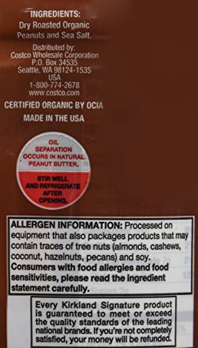 Kirkland Signature Organic Peanut Butter 2Count 28 Oz