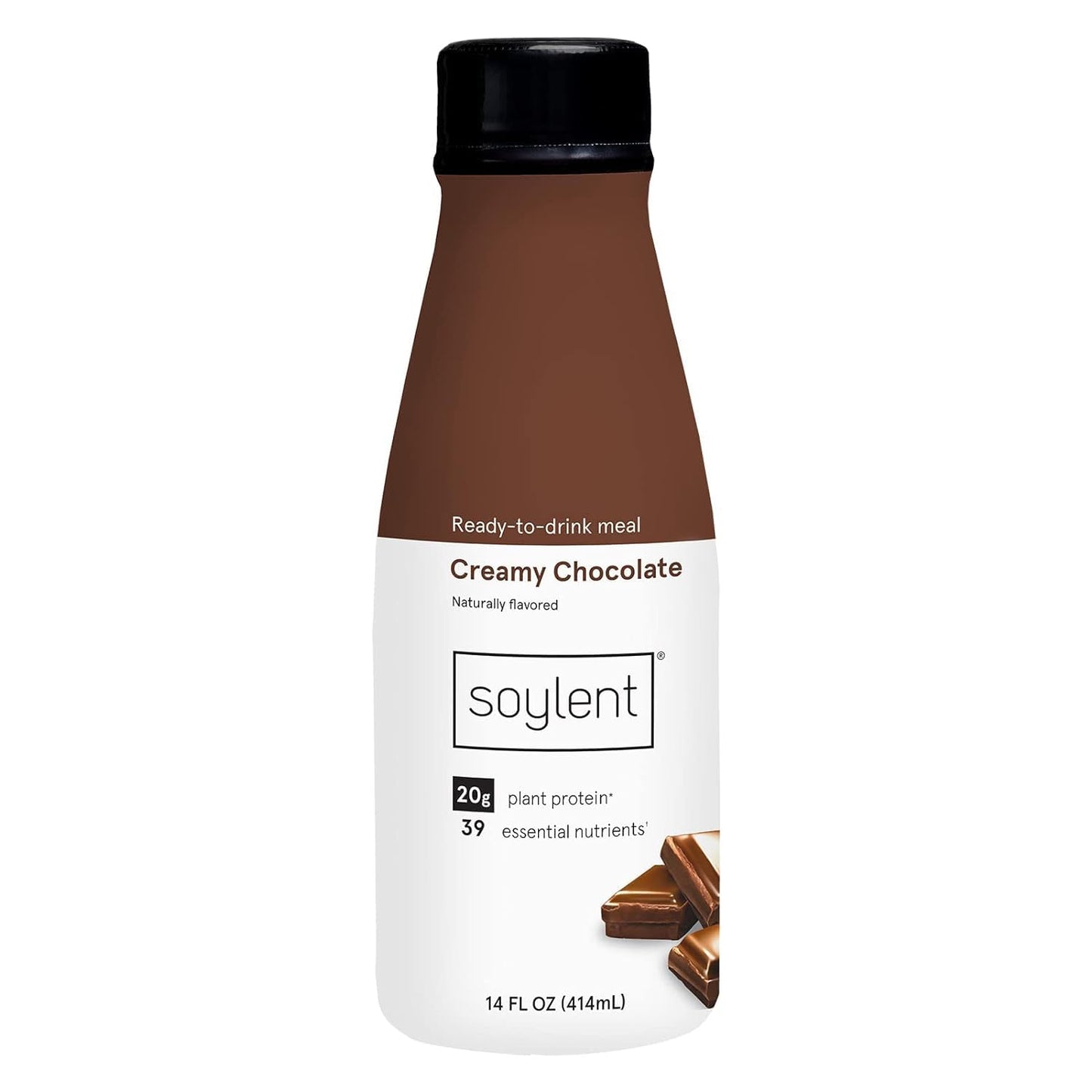 Soylent Creamy Chocolate Plant Protein Meal Replacement Shake, 14 Ounce