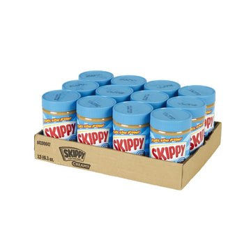SKIPPY Peanut Butter, Creamy, 7g Protein, 16.3 Ounce, Pack of 12