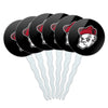 Ohio Wesleyan University Secondary Logo Cupcake Picks Toppers Decoration Set of 6