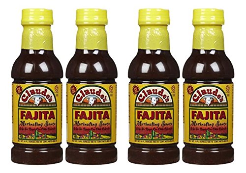 Claudes Fajita Marinade Sauce, 16 oz, (Pack of 4)