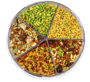 Chandan Mouth Freshener 5 In 1 Mix Mouth Fresheners Sweet Fennel Mix | Kashmiri, Special, Jet, Poona & Gulab Mukhwas, 8.82 Oz /