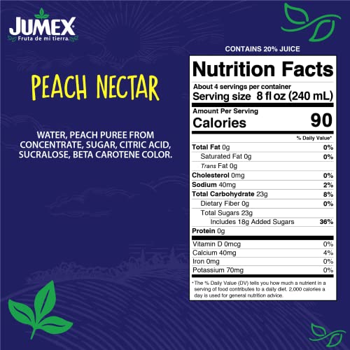 Jumex Peach Nectar, 32.4 Fl Oz (Pack of 12)