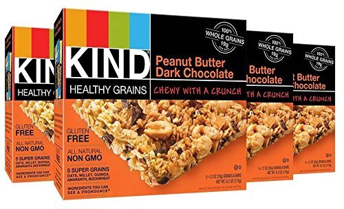 KIND Healthy Grains Bars - Peanut Butter Dark Chocolate - 1.2 oz - 5 ct - 4 pk