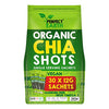 Perfect Earth Organic Chia Seed Shots (12g Sachets of Organic Chia Seeds - 30 Individual Shots) - Non-GMO, Gluten-Free, Allergen