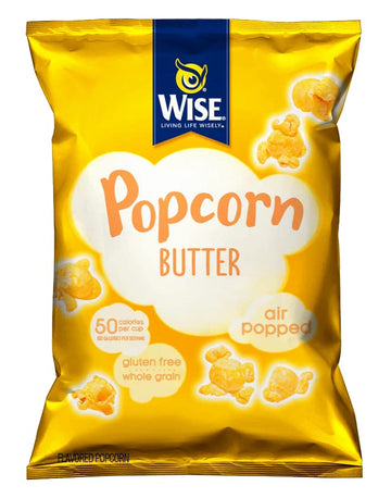 Wise Foods Air Popped Butter Popcorn 6 oz. Bag (6 Bags)
