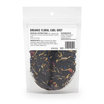 Allegro Tea, Organic Floral Earl Grey, Loose Leaf Tea, 0.75 Oz