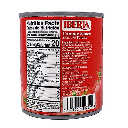 Iberia Tomato Sauce, 8 Ounce (Pack Of 24) Salsa De Tomate (Packaging May Vary)