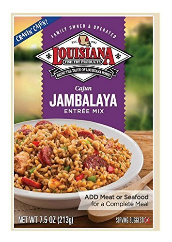 Louisiana Fish Fry Cajun Jambalaya Entr e Mix, 7.5 Ounce (Pack of 6)
