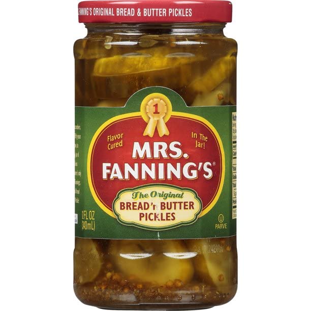 Mrs. Fannings Bread And Butter Pickles 12 Oz (Pack Of 4)
