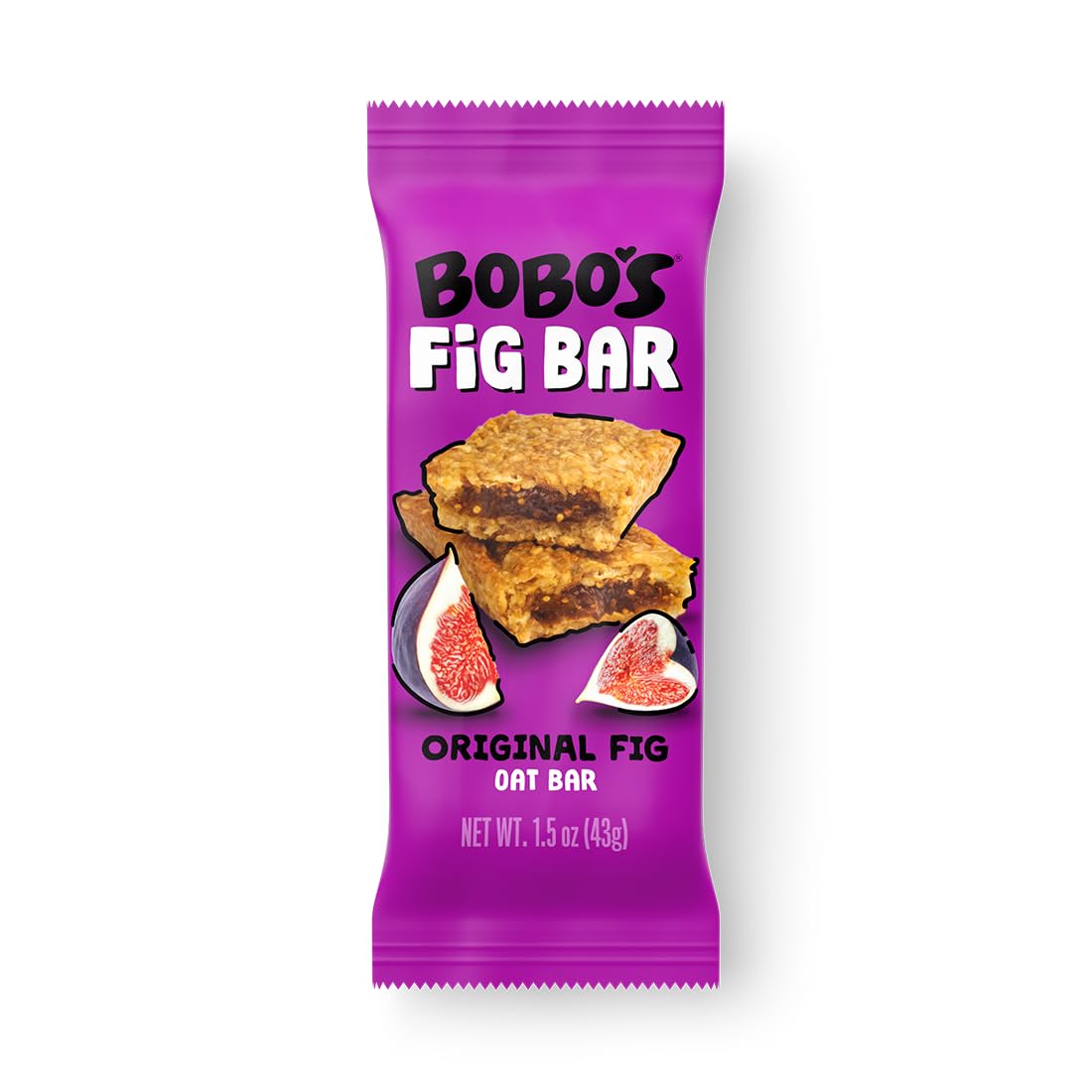 Bobos Fig Bar (30, Original Fig), Soft Baked, Non-GMO, Vegan, Snack Bar, Gluten Free