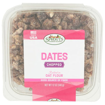 Sprouts Chopped Dates Rolled in Oat Flour - 12 oz