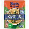 BENS ORIGINAL Risotto Roasted Garlic & Herb Flavored Rice, Easy Dinner Side, 8.5 oz Pouch