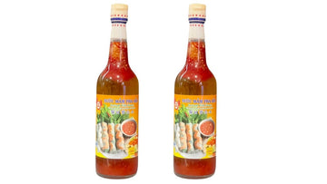 Generic 2 Packs - Instant Fish Sauce For Spring Rolls and Summer Rolls Glass Bottle - Nuoc Mam Pha San Chai Thuy Tinh - 650 mL p