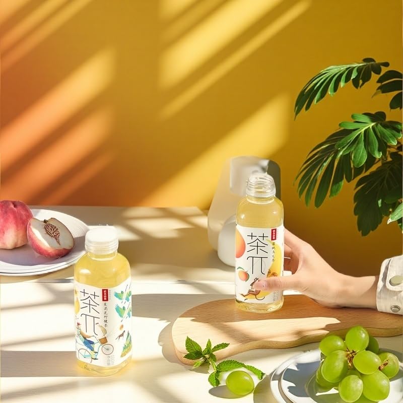 Tea Pi Iced Tea -Jasmine Green Tea, Lemon Sweet Iced Fruit Tea Bottles, Real Juice, -16.9 Fl Oz, 500Ml, 15 Pack