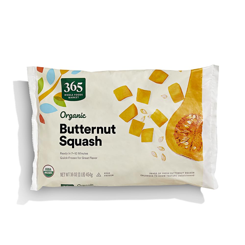 365 Everyday Value, Organic Butternut Squash, 16 oz, (Frozen)