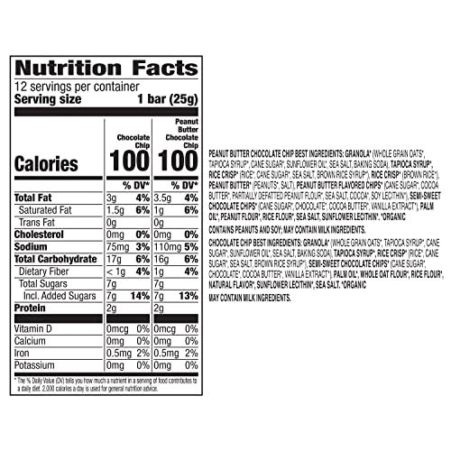 Annies Organic Chewy Granola Bars, Peanut Butter Chocolate Chip, 12 ct