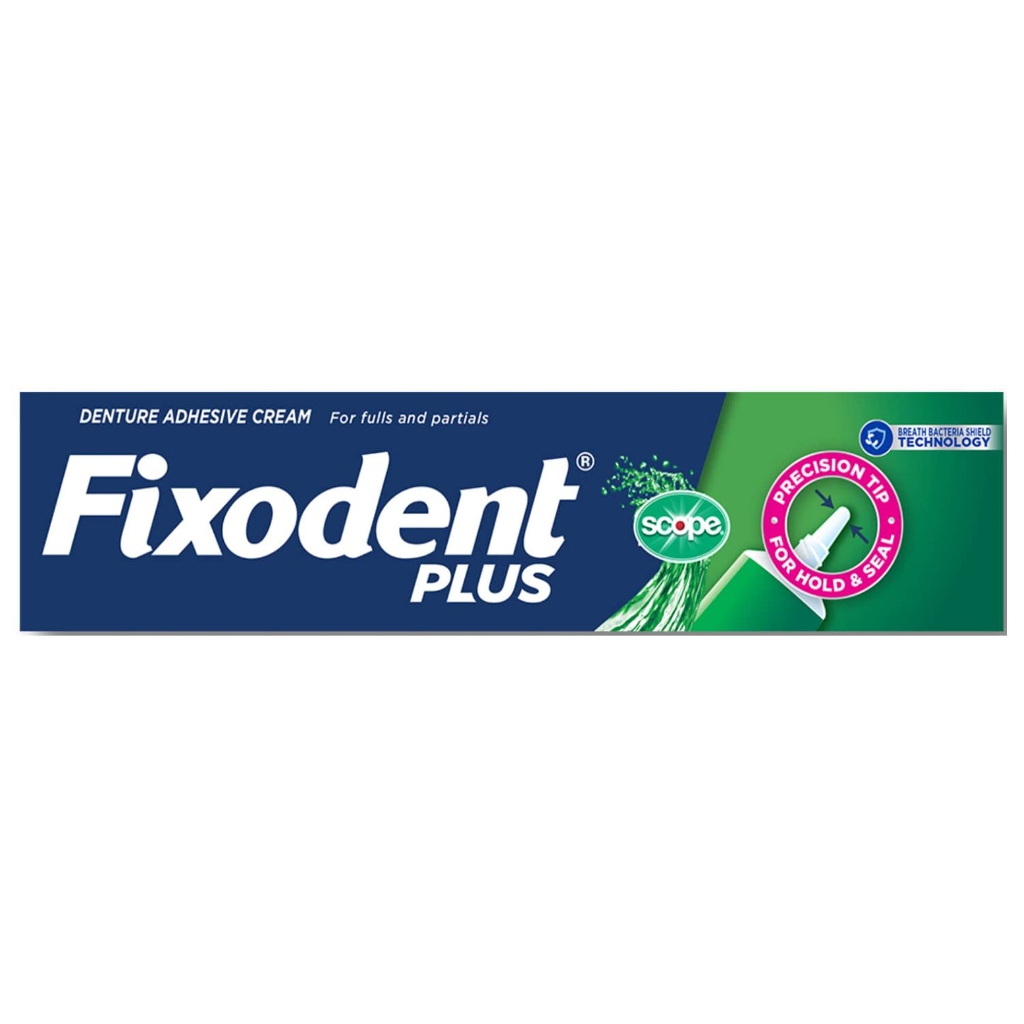 Fixodent Control Denture Adhesive Cream Plus Scope Flavor 2 Oz (Pack Of 8)