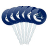 GRAPHICS & MORE Cupcake Picks Set of 6 - Vancouver Canucks Logo - Multi Color - One Size