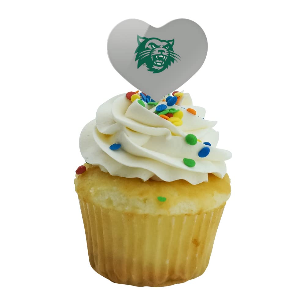 GRAPHICS & MORE Cupcake Picks Set of 6 - Acrylic Heart Toppers - NW Missouri State University, One Size
