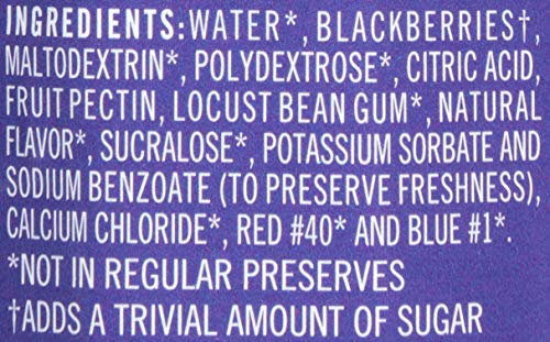 Polaner Sugar Free With Fiber, Seedless Blackberry Preserves, 13.5 Ounce