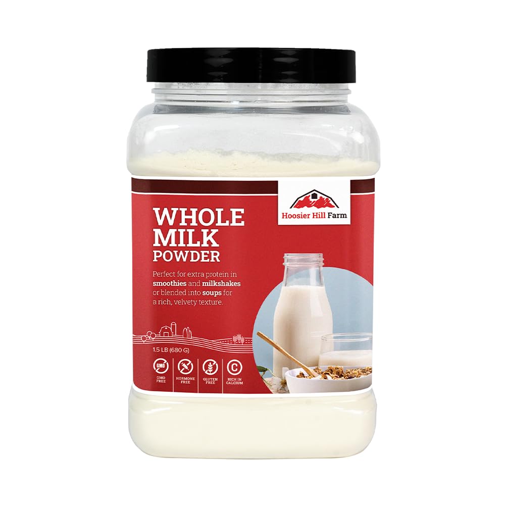 Hoosier Hill Farm Whole Milk Powder, 1.5LB, 24 Ounce (Pack of 1 ...