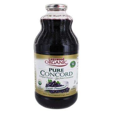 Lakewood Organic Pure Concord Grape Juice, 32 Oz