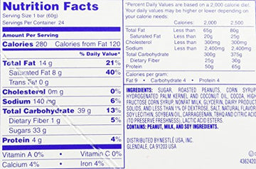 Baby Ruth Candy Bars 24ct 2.1 oz bars