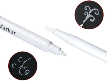 Food Coloring Markers, Edible Markers, Edible Markers For Cookies Food Coloring Pens 3Pcs, Food Decorating Pens, Fine And Thick Tip Food Grade Gourmet Writers For Diy Fondant Cakes Baking Party Decorating Drawing Writing ( White )