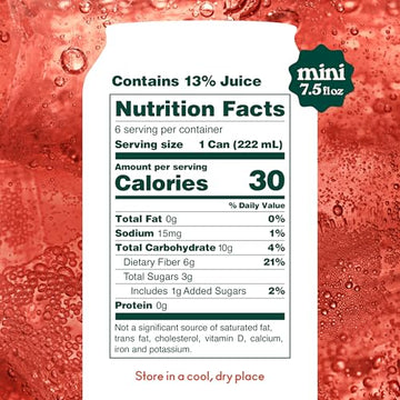 OLIPOP Minis Prebiotic Soda Pop Strawberry Vanilla Pantry Pack Packed with Prebiotics Fiber and Botanicals Gluten Free Vegan GMO Free 7.5oz (6-Cans)