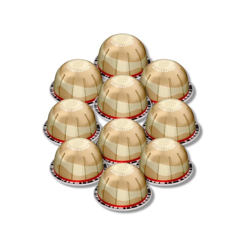 Generic Decaffeinated Vanilla Coffee Pods, 10 Count, Compatible with Nespresso, Sweet Arabica Blend, Recyclable Pods