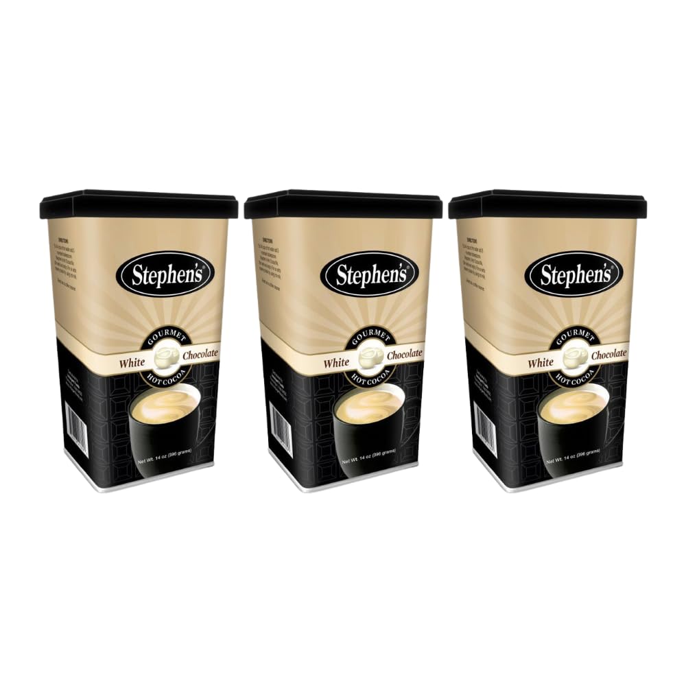Stephen'S Gourmet Hot Cocoa, White Chocolate, 14 Oz (Pack Of 3)