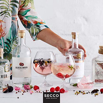 TASTELAB Botanical Sachets for Cocktails - Secco Pepper Berry Infusion - 8 Packets - 0.09 Ounce Each