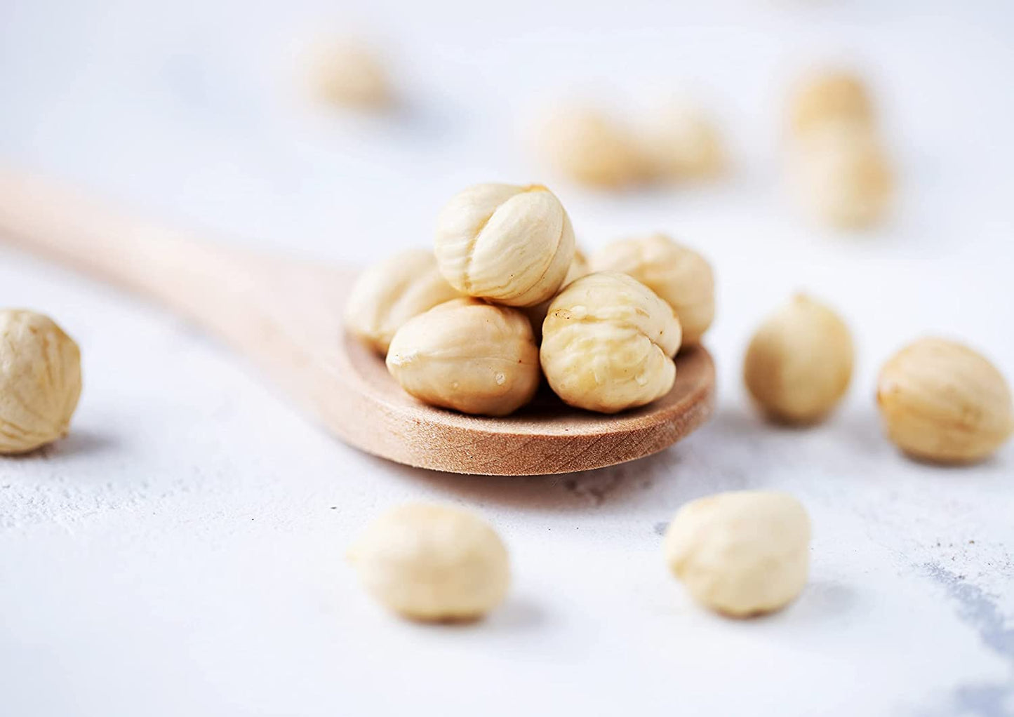 Food To Live Blanched Hazelnuts, 2 Pounds Raw Whole Filberts, No Skin, Unsalted, Unroasted Nuts, Vegan Snack, Kosher, Bulk. Keto
