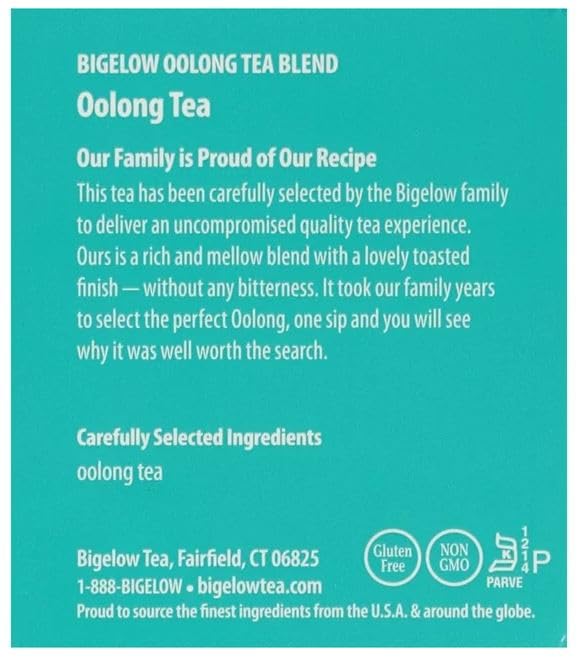 Bigelow Oolong Tea Bags, 20 Ct