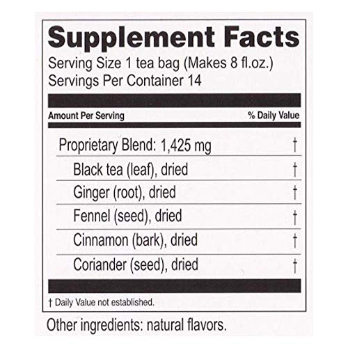 Hyleys Detox Tea For Cleanse - Black Tea - 25 Tea Bags (12 Pack)