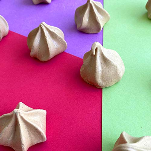 Krunchy Melts Original Meringue Cookies | Chocolate Flavor | Only 80 Calories Per Serving | Fat Free, Gluten Free, Dairy Free (4 Oz)