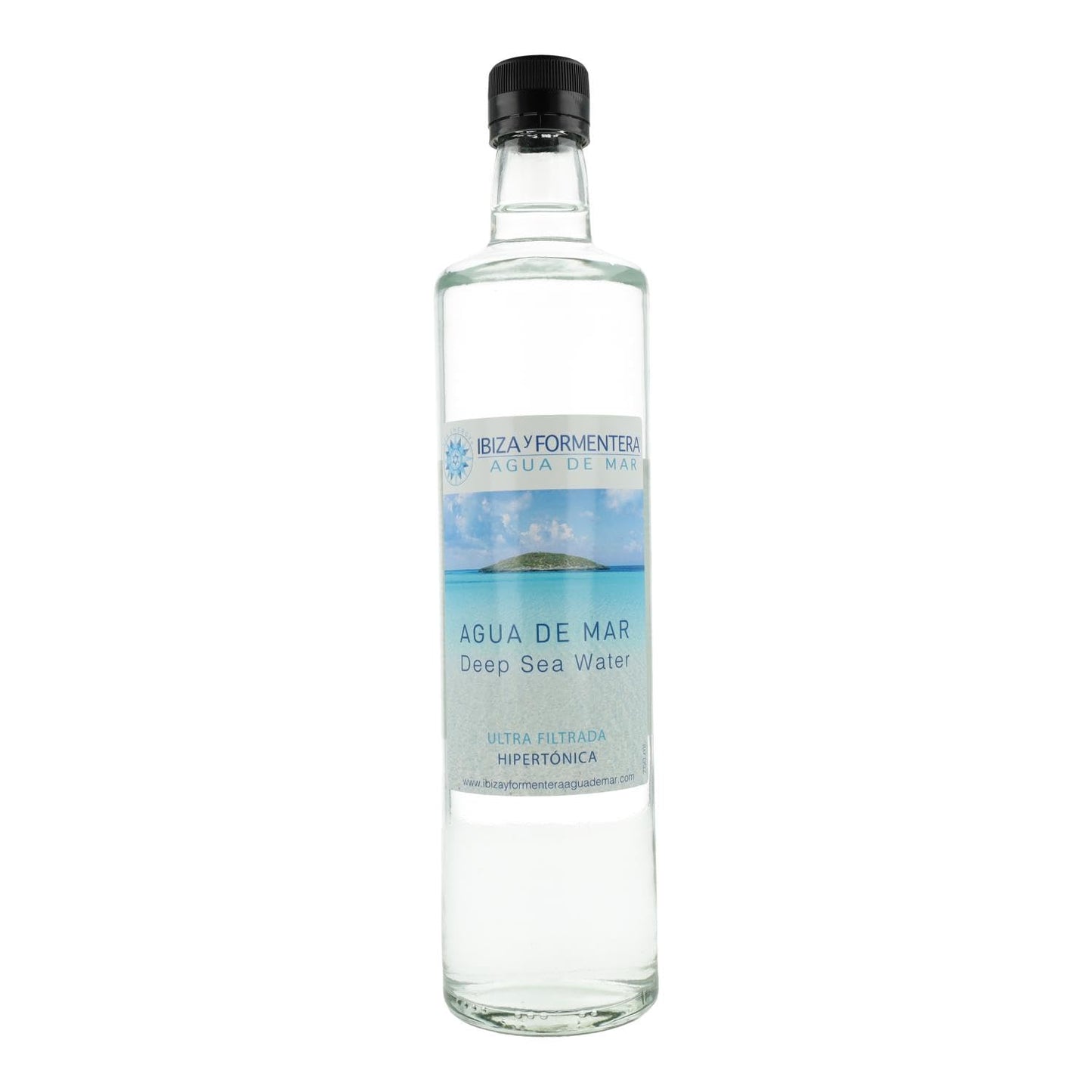 Plasma marine hypertonic - Quinton water in glass bottle - pure undiluted sea water