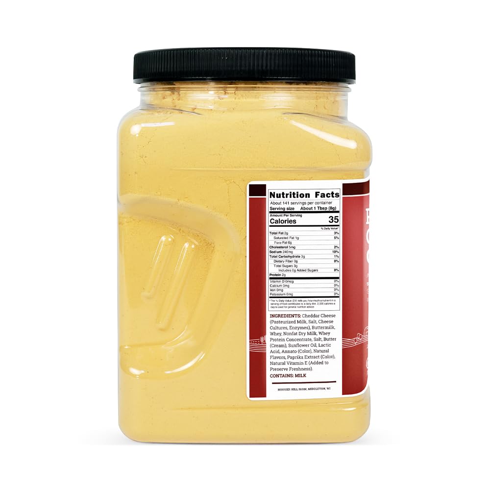 Hoosier Hill Farm Premium Cheddar Cheese Powder, 2.5LB (Pack of 1)