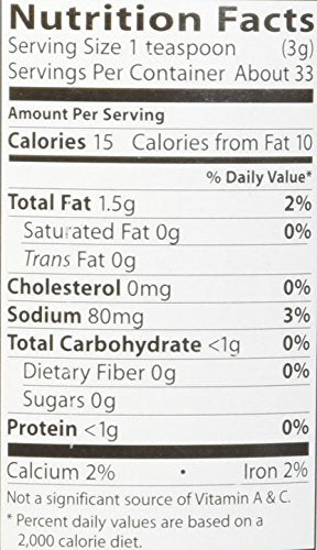 Organic Seaweed Gomasio - Sesame Seeds Seaweed & Sea Salt 3.5 Ounce (100 Grams) Jar