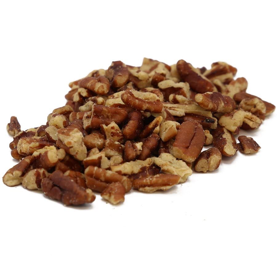 C.J. Dannemiller Pecan Pieces, Bulk 25 LB Box, Roasted & Unsalted, Chopped Pecans for Snacking, Mixed Nuts, Trail Mix