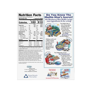 Little Debbie Blueberry Mini Muffins, 5 Pouches, 8.44 OZ Box
